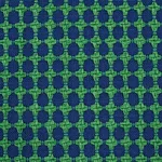 Schumacher 70529 Zipster Navy & Green fabric swatch