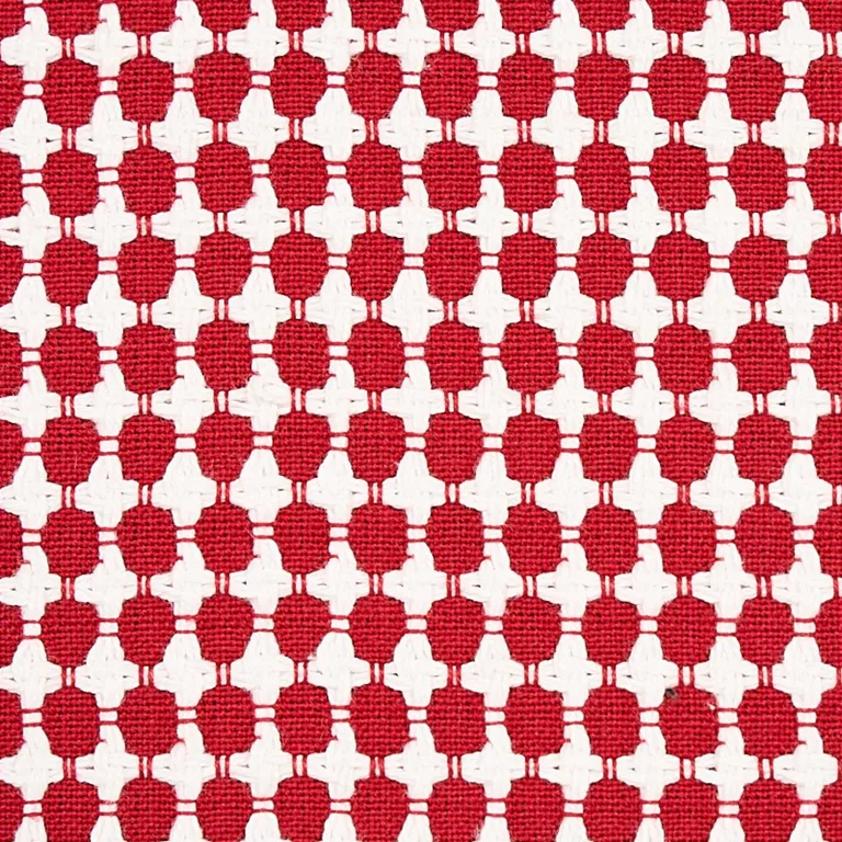 Schumacher 70525 Zipster Red fabric swatch
