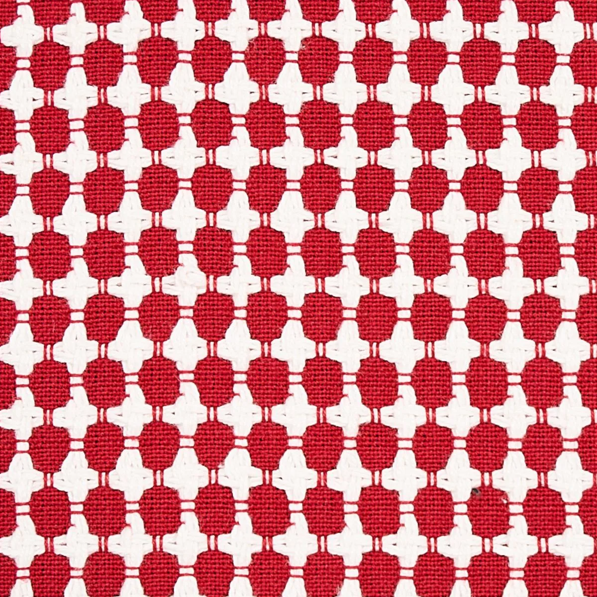 Schumacher 70525 Zipster Red fabric swatch