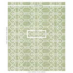 Schumacher 71933 Ziz Embroidery Green fabric swatch