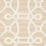 Schumacher 71934 Ziz Embroidery Natural fabric swatch