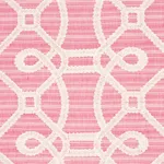 Schumacher 71935 Ziz Embroidery Pink fabric swatch