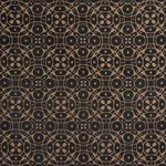 Schumacher 72921 Zodiac Velvet Onyx fabric swatch