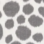 Schumacher 73413 Zoe Graphite fabric swatch