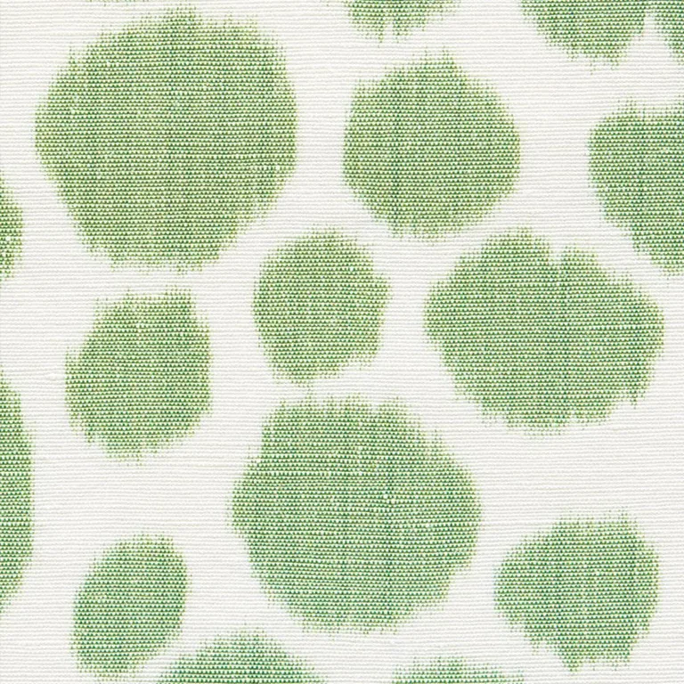 Schumacher 73411 Zoe Green fabric swatch