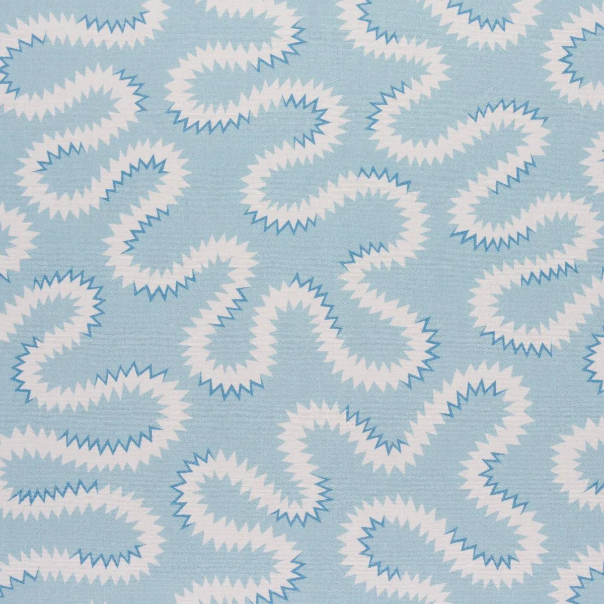 Schumacher 180550 Zoelie Aqua fabric swatch