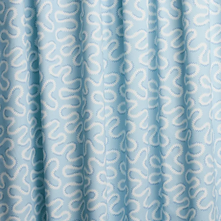 Schumacher 180550 Zoelie Aqua fabric swatch