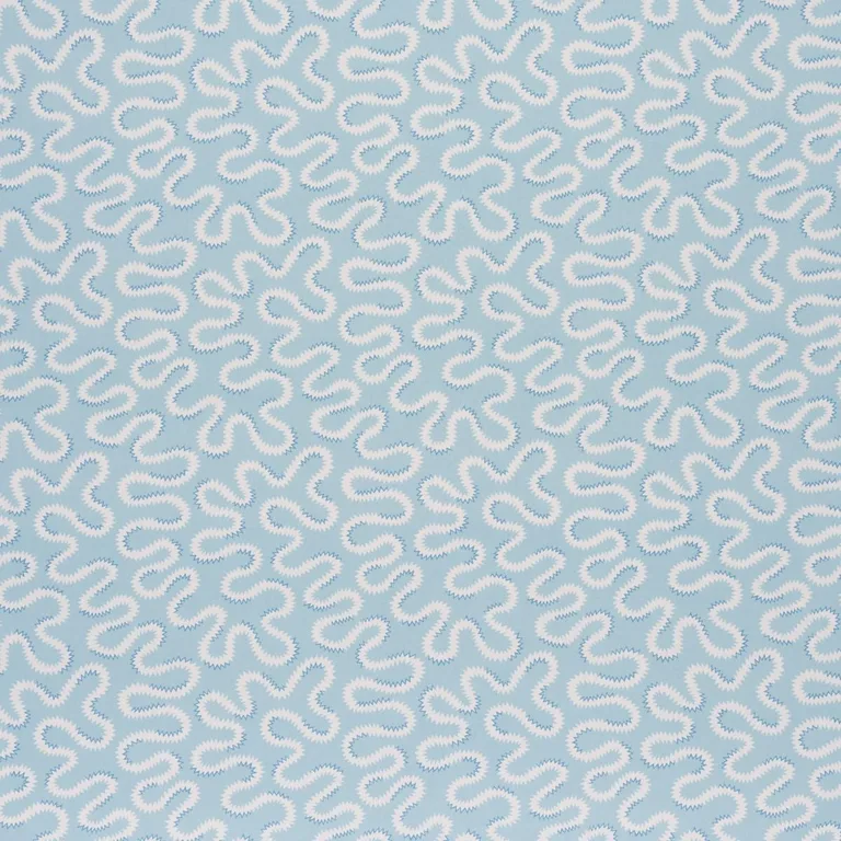 Schumacher 180550 Zoelie Aqua fabric swatch