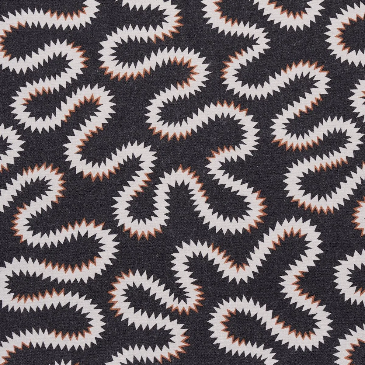 Schumacher 180552 Zoelie Carbon fabric swatch