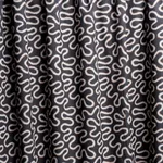 Schumacher 180552 Zoelie Carbon fabric swatch