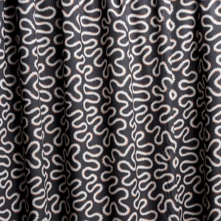 Schumacher 180552 Zoelie Carbon fabric swatch