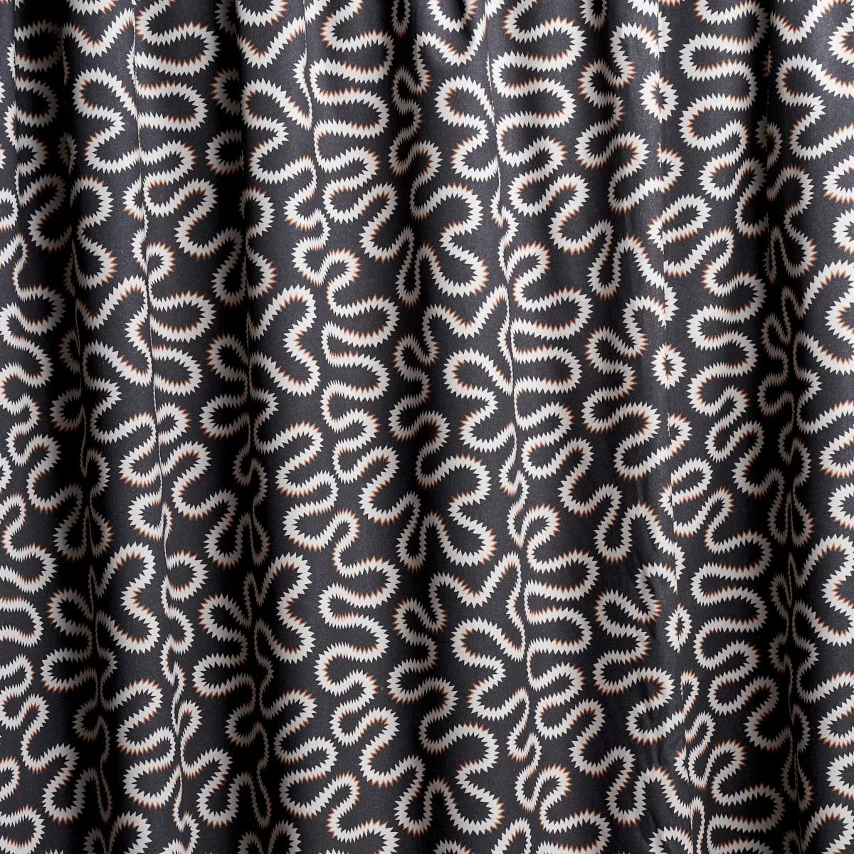 Schumacher 180552 Zoelie Carbon fabric swatch