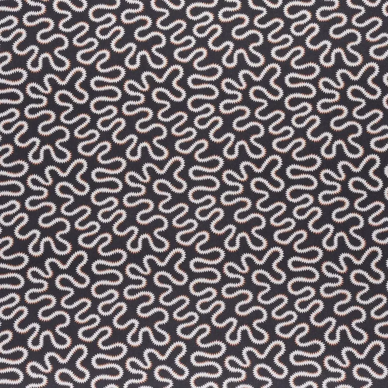 Schumacher 180552 Zoelie Carbon fabric swatch