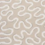 Schumacher 180551 Zoelie Natural fabric swatch