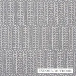 Schumacher 73761 Zonda Indoor/Outdoor Charcoal fabric swatch
