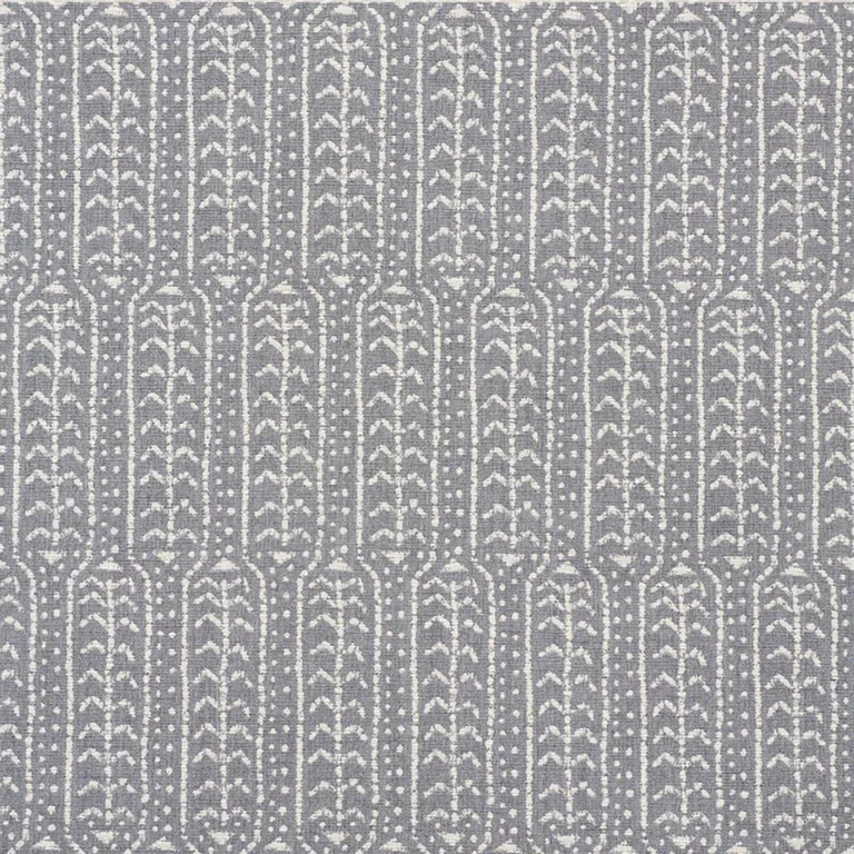 Schumacher 73761 Zonda Indoor/Outdoor Charcoal fabric swatch