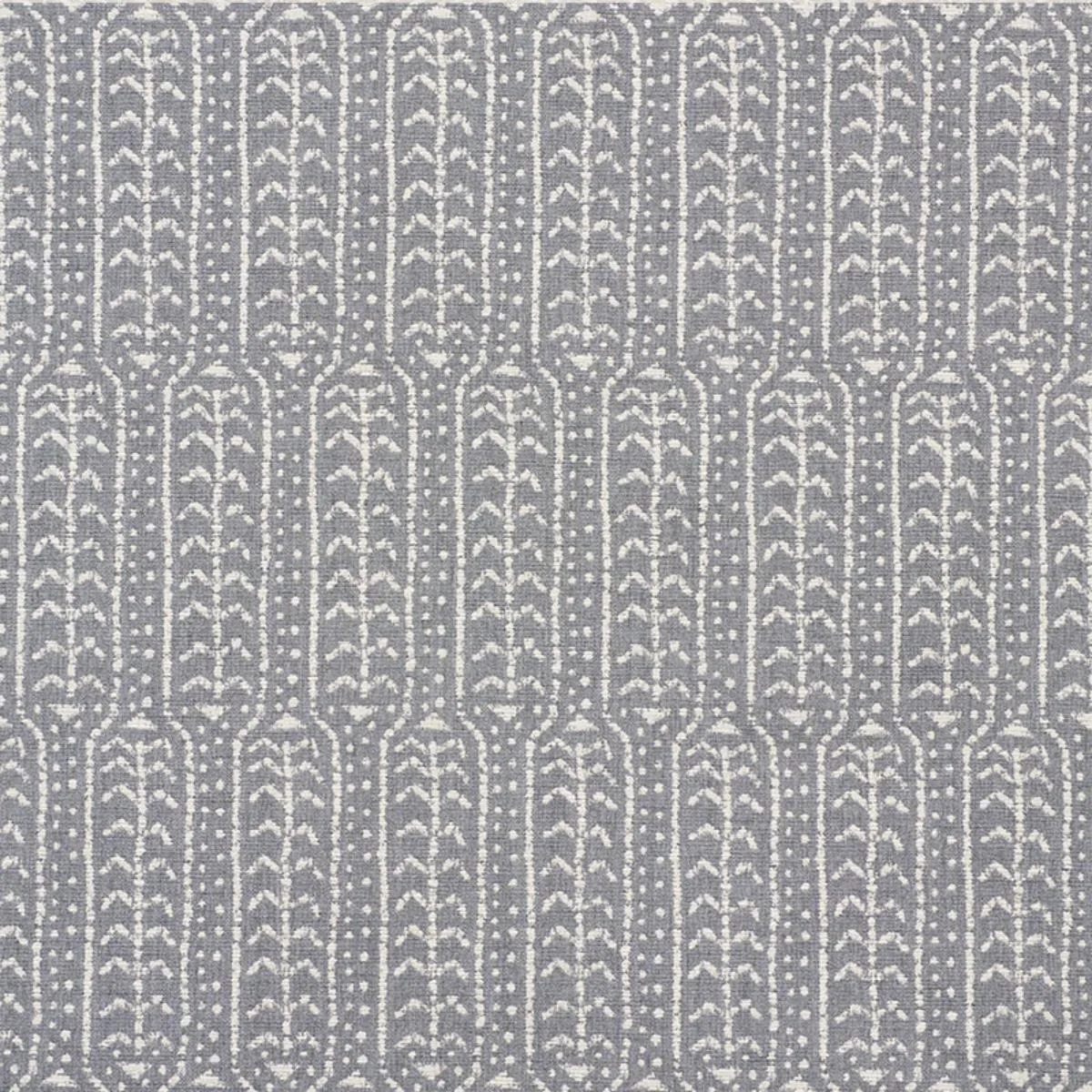Schumacher 73761 Zonda Indoor/Outdoor Charcoal fabric swatch