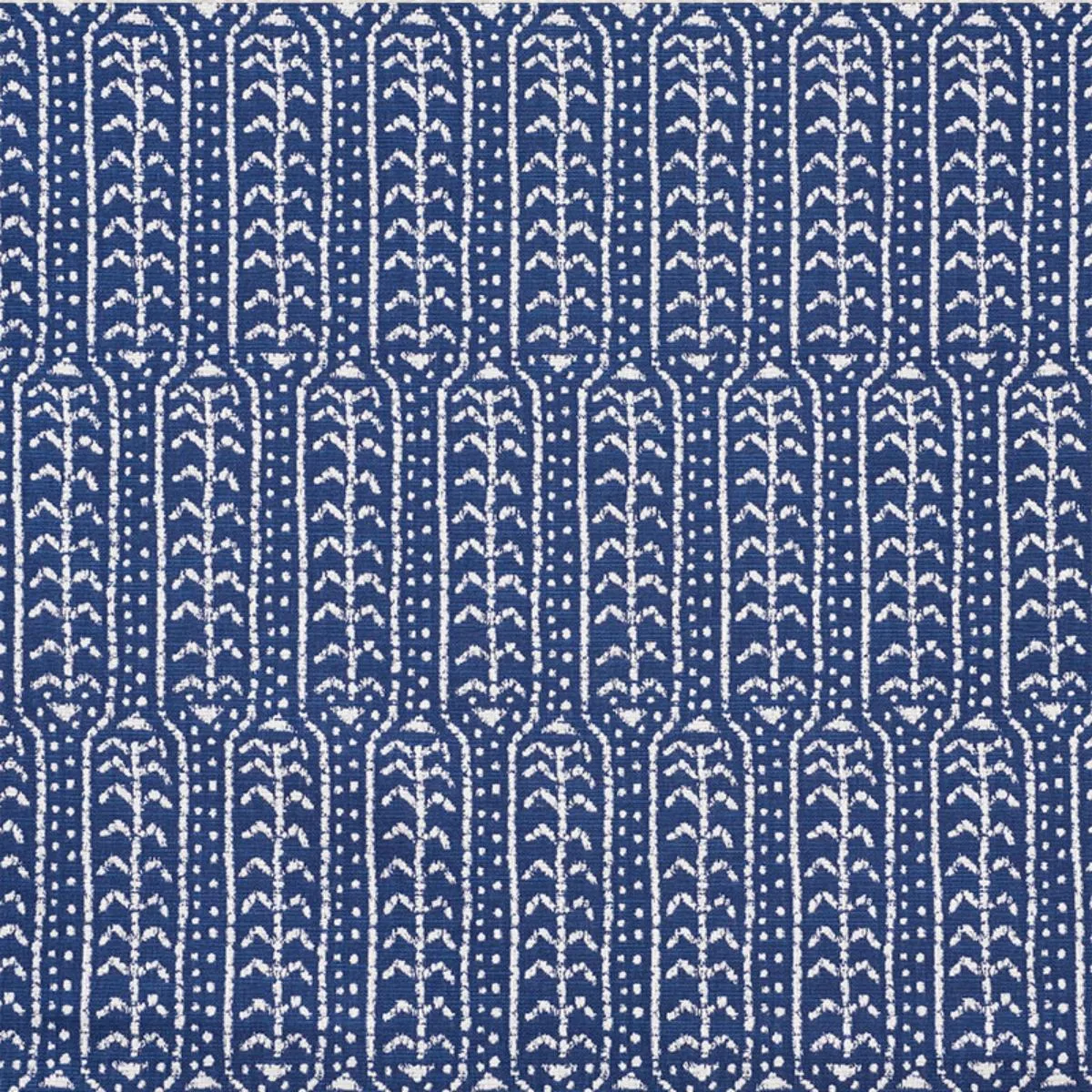 Schumacher 73762 Zonda Indoor/Outdoor Indigo fabric swatch