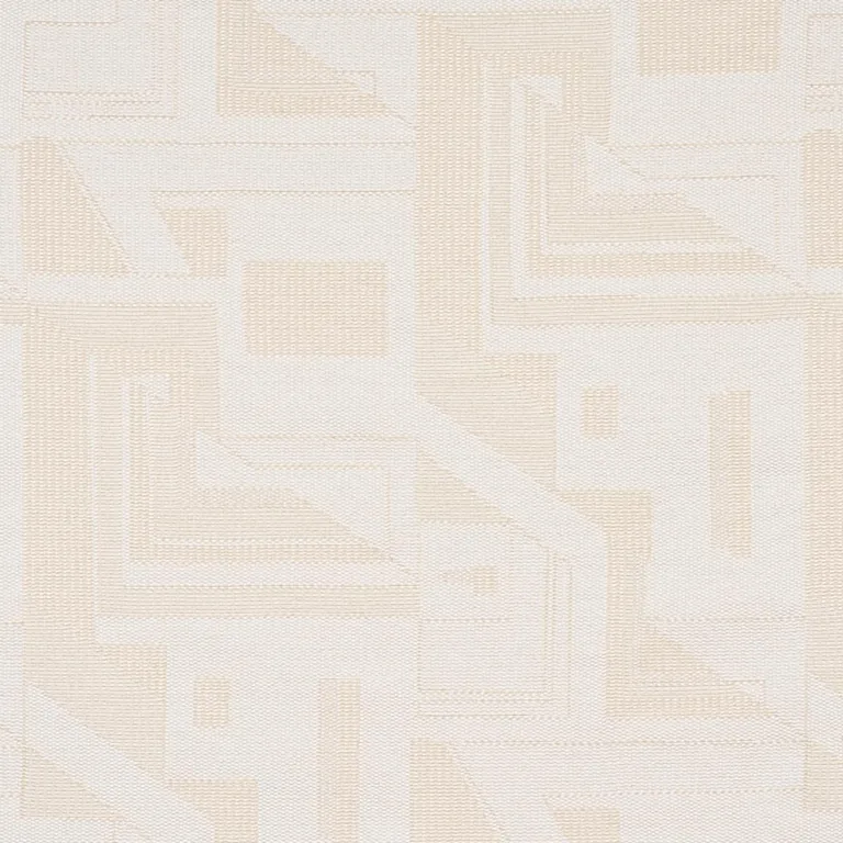 Schumacher 80580 Zsuzsa Ivory fabric swatch