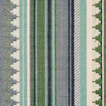 Schumacher 78733 Zuni Stripe Aqua fabric swatch