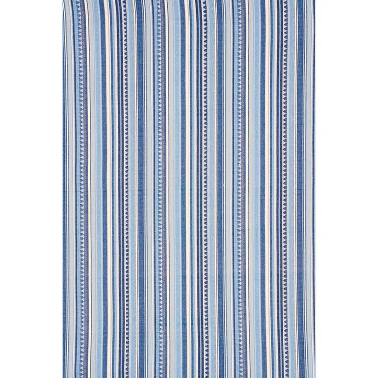Schumacher 78731 Zuni Stripe Blue fabric swatch