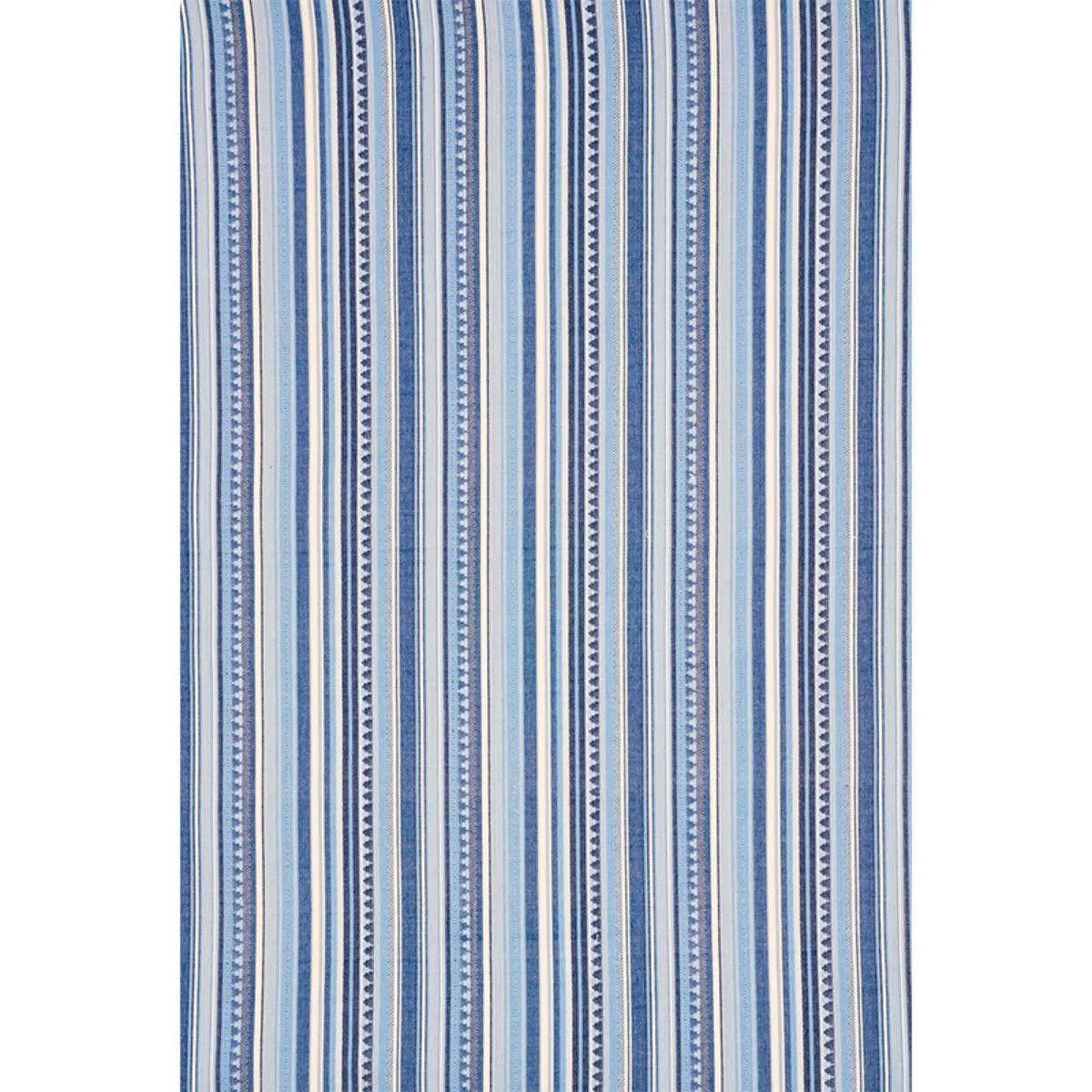 Schumacher 78731 Zuni Stripe Blue fabric swatch