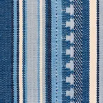 Schumacher 78731 Zuni Stripe Blue fabric swatch