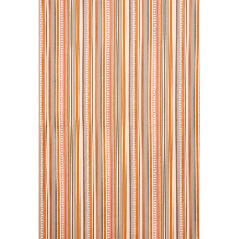 Schumacher 78732 Zuni Stripe Orange & Pink fabric swatch