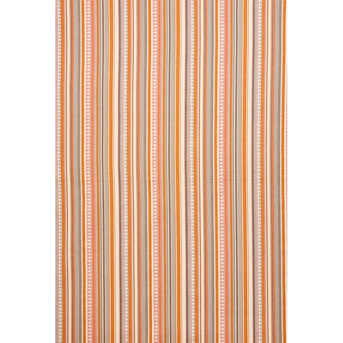 Schumacher 78732 Zuni Stripe Orange & Pink fabric swatch