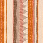 Schumacher 78732 Zuni Stripe Orange & Pink fabric swatch