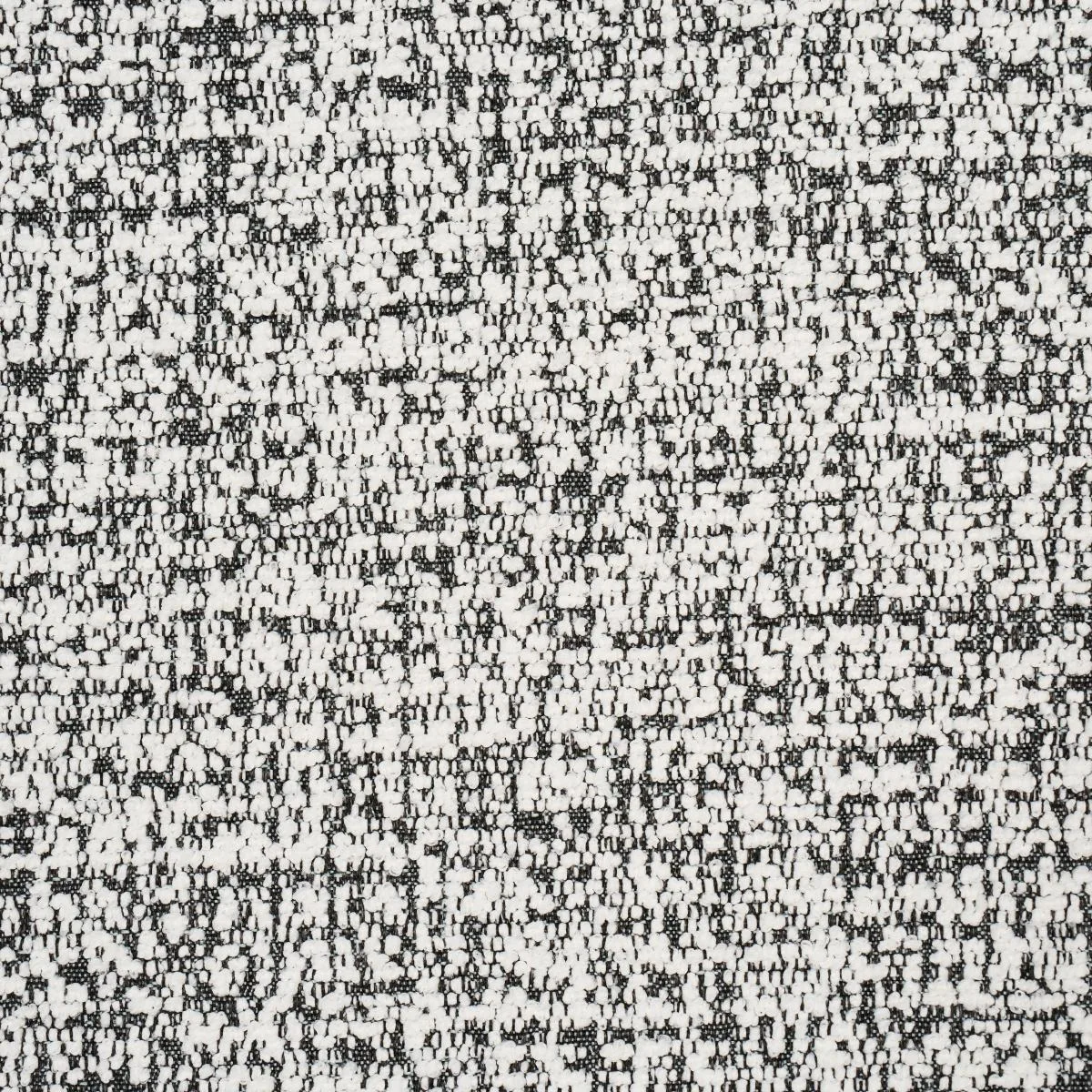 Schumacher 84203 Zuzu Indoor/Outdoor White On Black fabric swatch