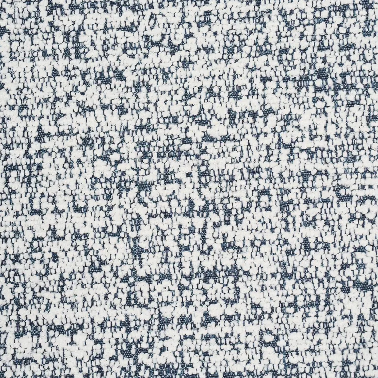 Schumacher 84202 Zuzu Indoor/Outdoor White On Navy fabric swatch