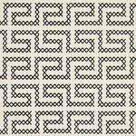 A MAZE EMBROIDERY Fabric – BLACK ON IVORY | Schumacher | Wal A MAZE EMBROIDERY fabric BLACK ON IVORY color by Schumacher