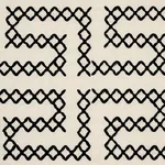 A MAZE EMBROIDERY Fabric – BLACK ON IVORY | Schumacher | Wal A MAZE EMBROIDERY fabric BLACK ON IVORY color by Schumacher
