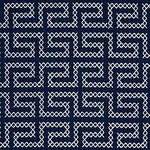 A MAZE EMBROIDERY Fabric – NAVY | Schumacher | Wallpaper Twi A MAZE EMBROIDERY fabric NAVY color by Schumacher