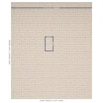 A MAZE EMBROIDERY fabric SAND color by Schumacher