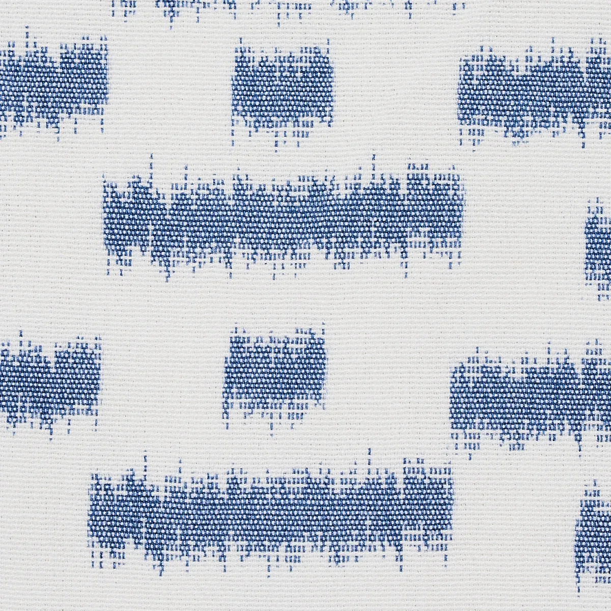 ABSTRACT IKAT fabric INDIGO color by Schumacher