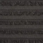 ACADIA fabric CHARCOAL color by Schumacher