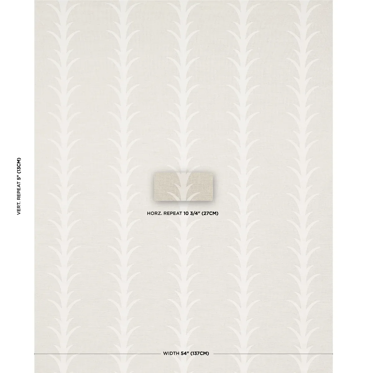 ACANTHUS STRIPE Fabric – NATURAL | Schumacher | Wallpaper Tw ACANTHUS STRIPE fabric NATURAL color by Schumacher