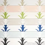 ACANTHUS STRIPE fabric NAVY color by Schumacher