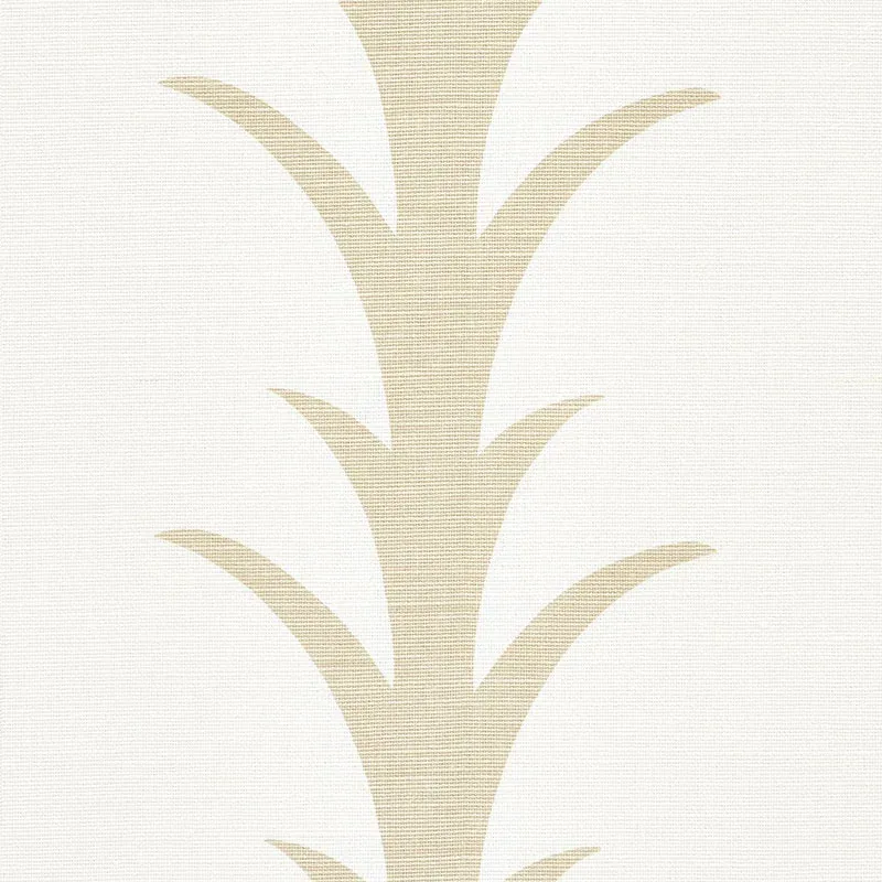 ACANTHUS STRIPE fabric SAND color by Schumacher