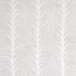 ACANTHUS STRIPE SHEER fabric CARBON color by Schumacher