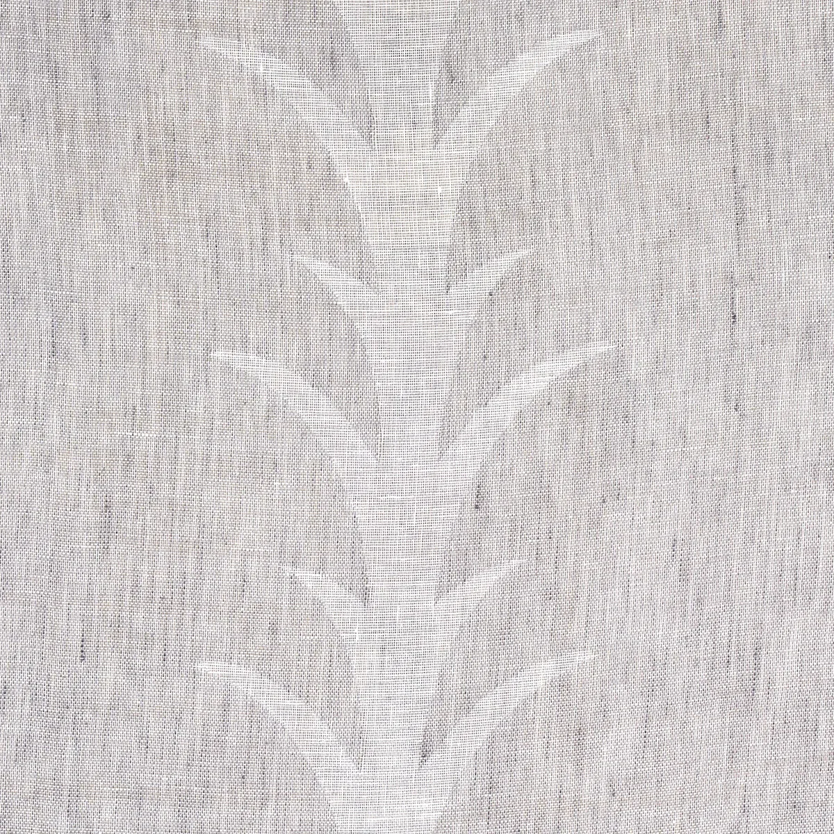 ACANTHUS STRIPE SHEER fabric CARBON color by Schumacher