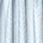 ACANTHUS STRIPE SHEER fabric SLATE color by Schumacher