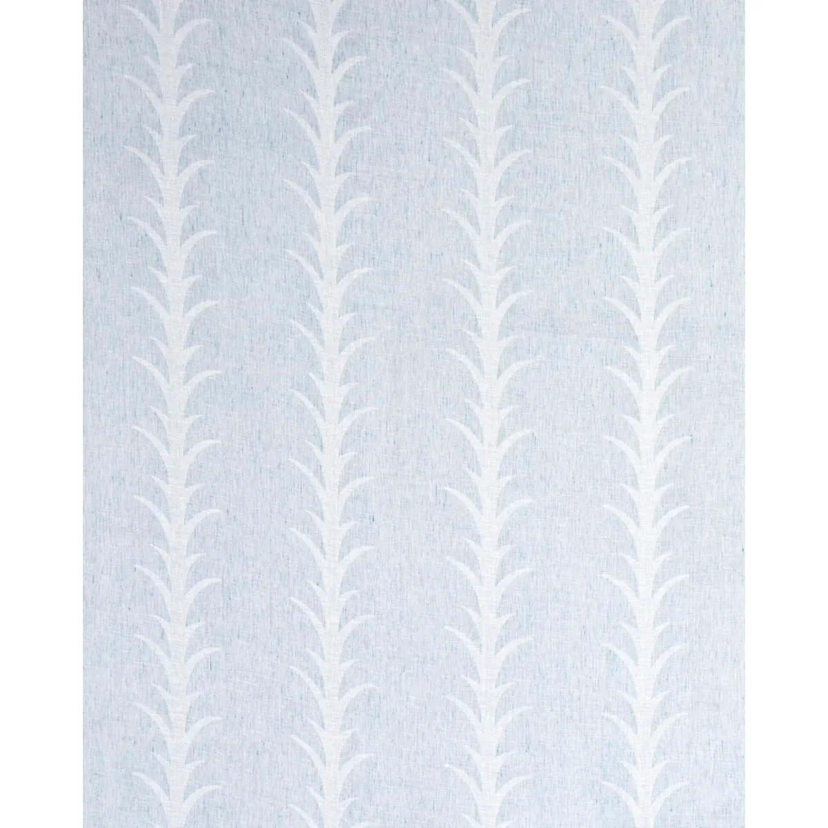 ACANTHUS STRIPE SHEER fabric SLATE color by Schumacher