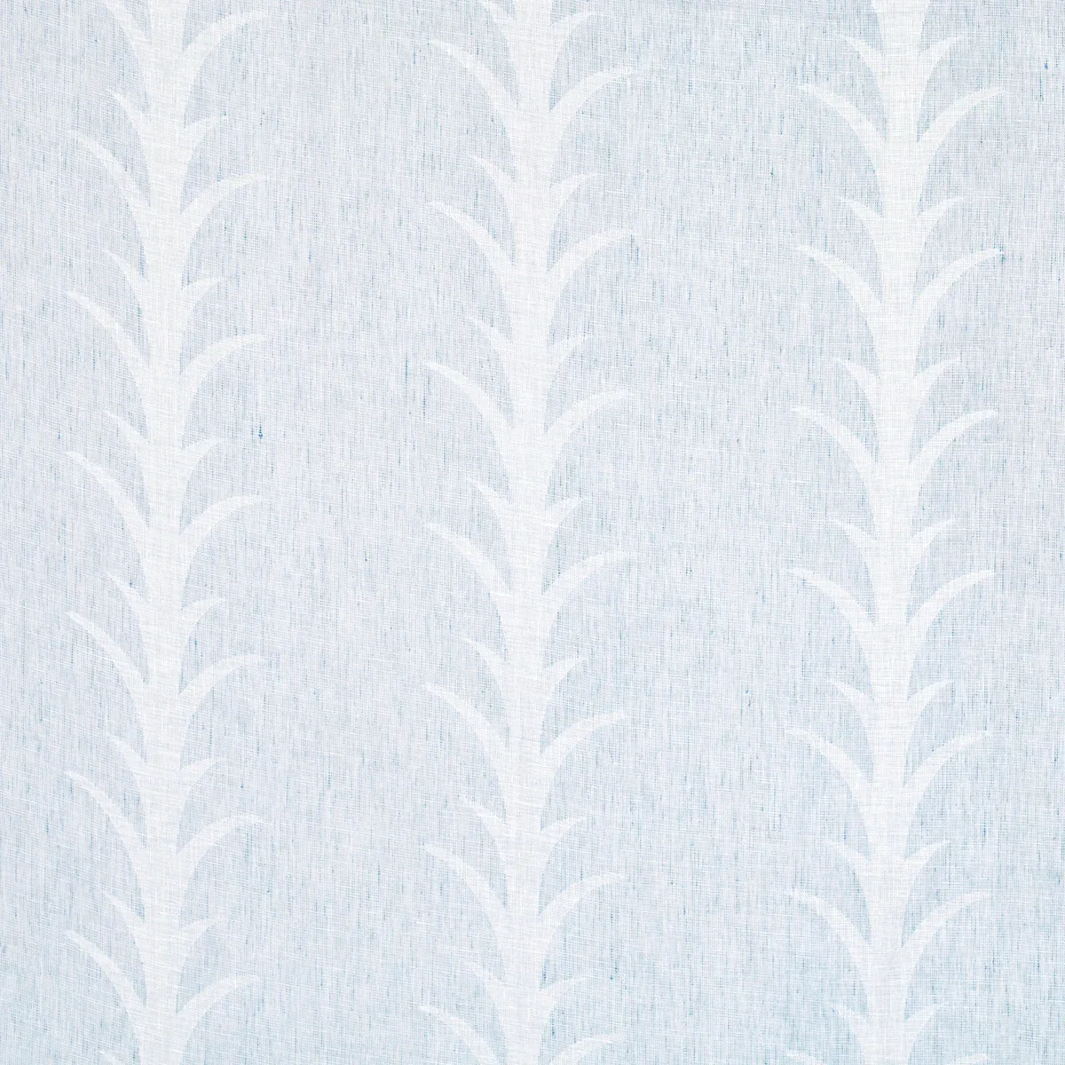 ACANTHUS STRIPE SHEER fabric SLATE color by Schumacher