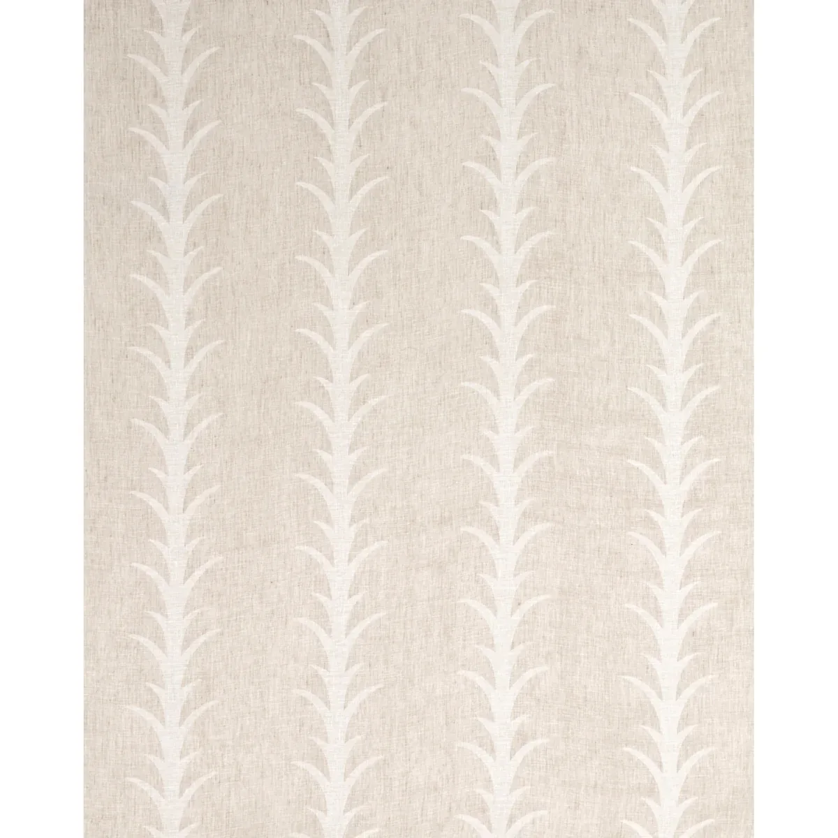 ACANTHUS STRIPE SHEER fabric TAUPE color by Schumacher