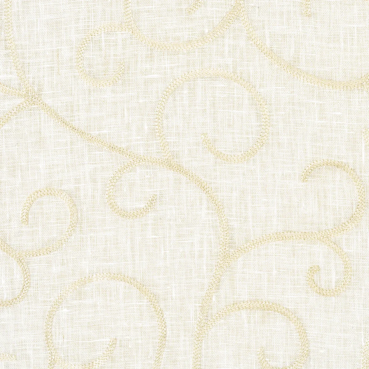 ADIA SHEER EMBROIDERY fabric CREAM color by Schumacher