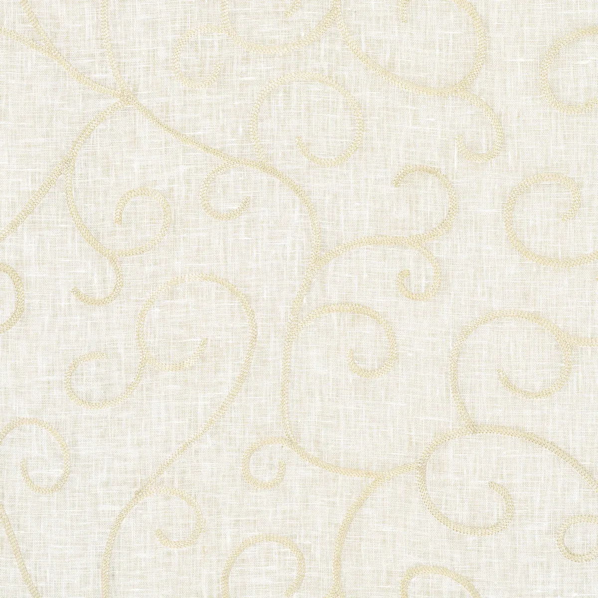 ADIA SHEER EMBROIDERY fabric CREAM color by Schumacher