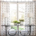 ADIA SHEER fabric QUARTZ color by Schumacher